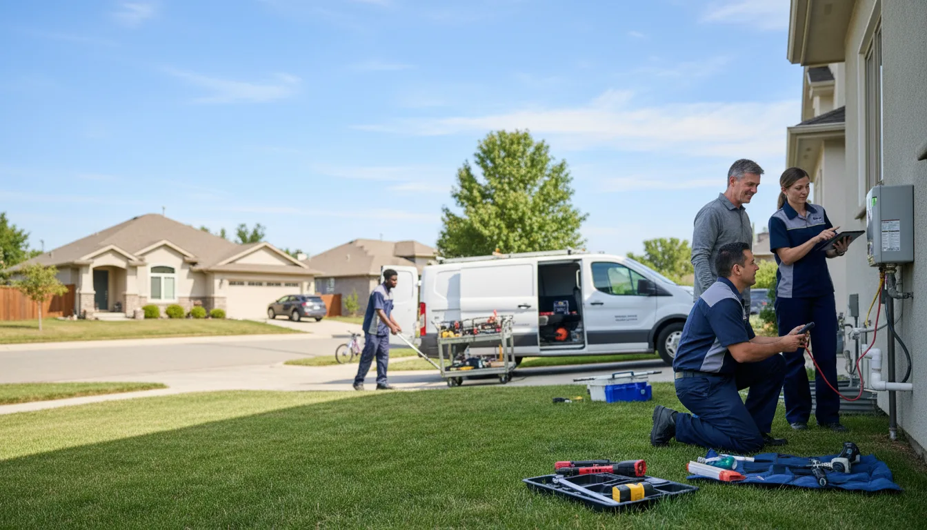 Tankless water heater service in Riverside, TX